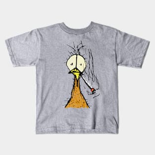 Funny Chicken Shirt Bad Day or Monday Morning Blues Kids T-Shirt